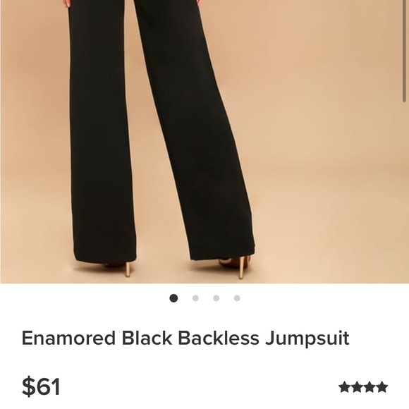 Lulus Black Jumpsuit in perfect condition - Picture 2 of 6